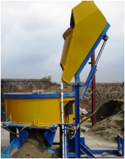 Pan Mixer With Hydraulic Hoppers