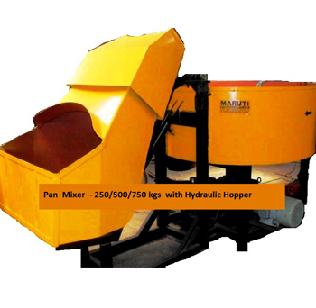 Pan Mixer with Hydraulic Hoppers